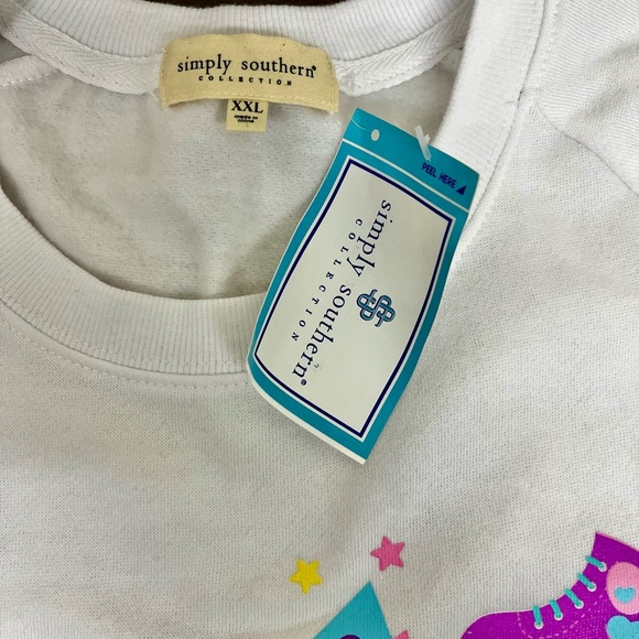 New Simply Southern Boss Babe Long Sleeve Sweatshirt XXL - Picture 6 of 7